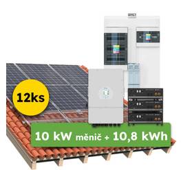 Hybrid Deye 5,16kWp 10,8kWh 3-fázový hybridní systém na klíč