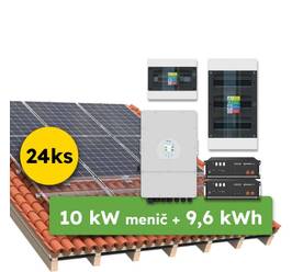 Hybrid Deye 10,32kWp 9,6kWh 3-fáz systém na kľúč