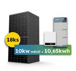 Hybrid GoodWe 9,36kWp v paneloch a 10000W 3-fázový menič SET