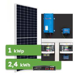 Hybrid Victron 1,3kWp 2,4kWh 1-fáz předpřipravený solární systém