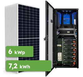 Hybrid Victron 6,9kWp 7,2kWh 3-fáz RACK predpripravený solárny systém