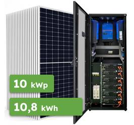 Hybrid Victron 10,32kWp 10,8kWh 3-fáz RACK predpripravený solárny systém