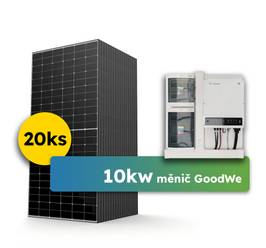 Hybrid-ready Goodwe 10kWp 3-fáz předpřipravený solární systém