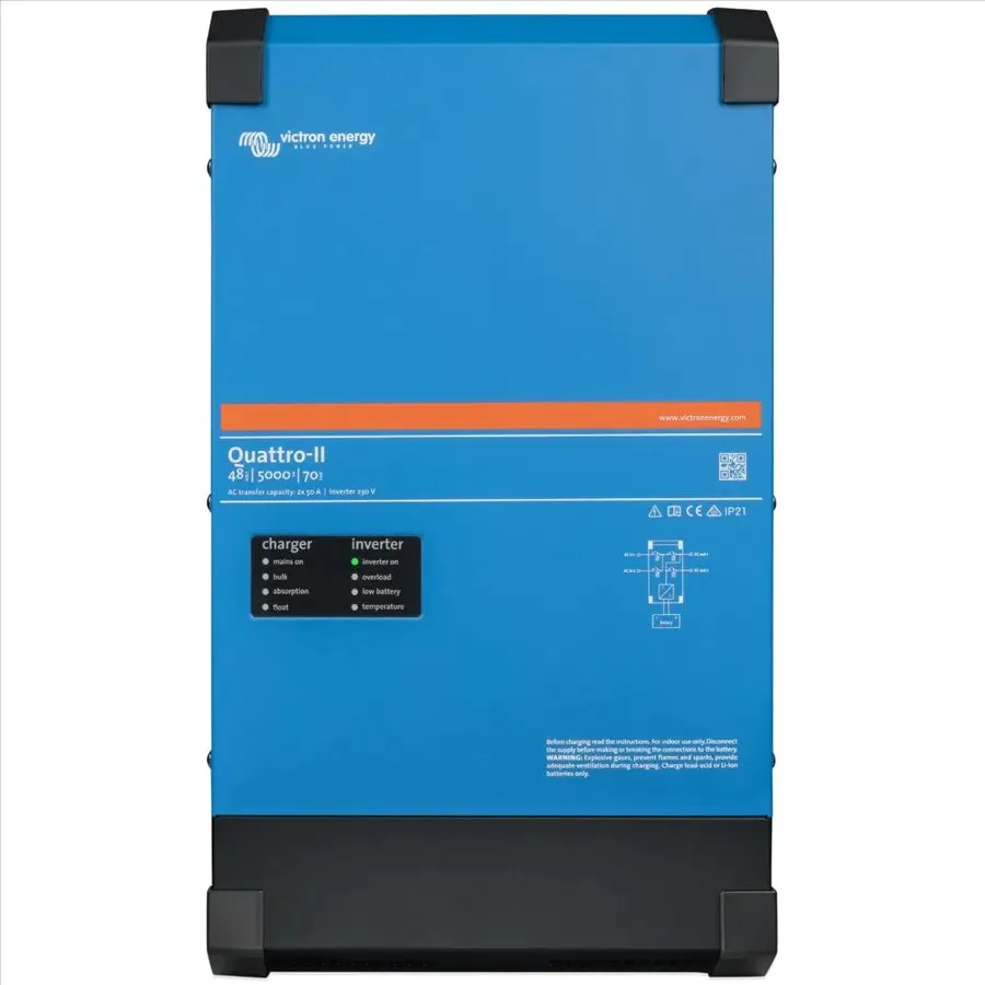 Hybridní měnič/nabíječ Victron Energy Quattro-II 48V 5000VA 70A-50A/50A