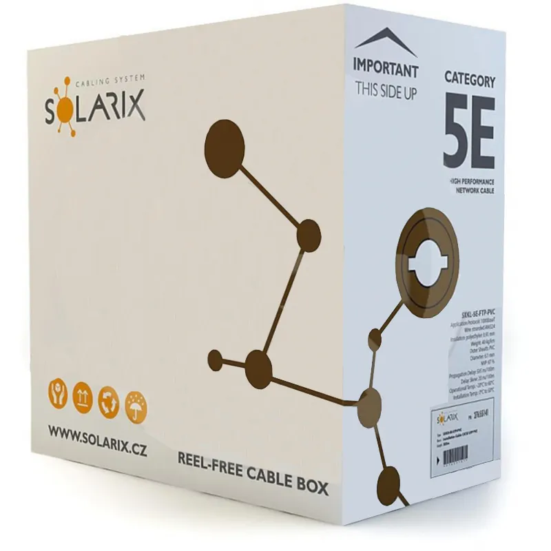 Kabel Solarix CAT5E FTP lanko PVC