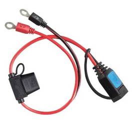 Kabel s oky M8 a 30A pojistkou pro nabíječky BluePower IP65