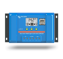 Regulátor nabíjení PWM Victron Energy LCD a USB 12/24V 10A