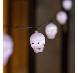 Solární LED řetěz SolarCentre Halloween Skull - 20 světel