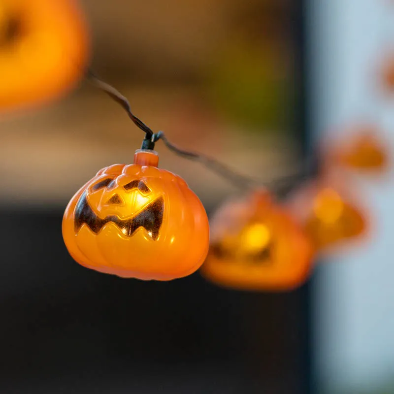 Solární LED řetěz SolarCentre Halloween Pumpkin Lantern - 20 světel