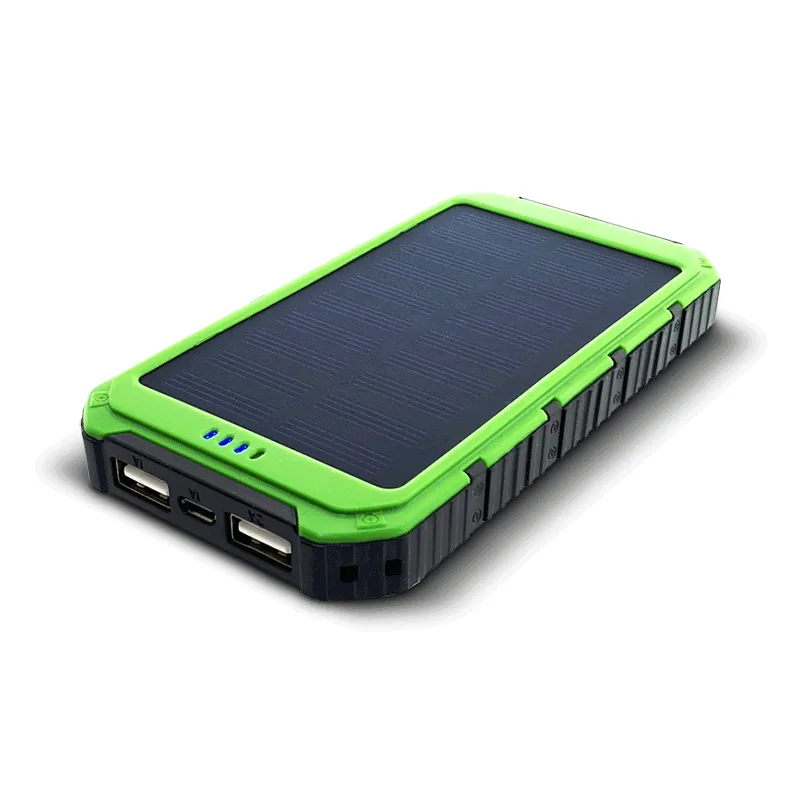 Solární powerbanka 0.8W 6000mAh S6000G zelená