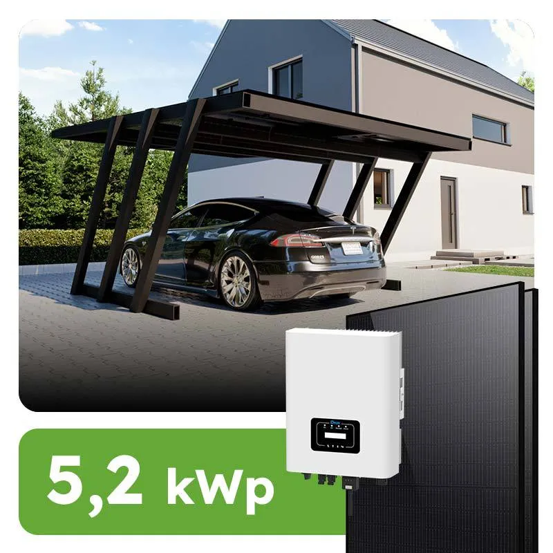 Solárny prístrešok pre 1 vozidlo 4,7kWp carport RC2 On-grid na kľúč