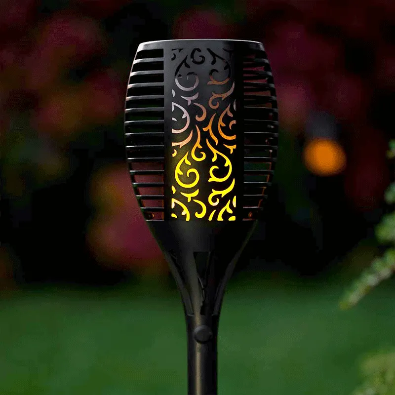Záhradní solární lampa SolarCentre TrueFlame SS9965 zapichovací s USB nabíjením