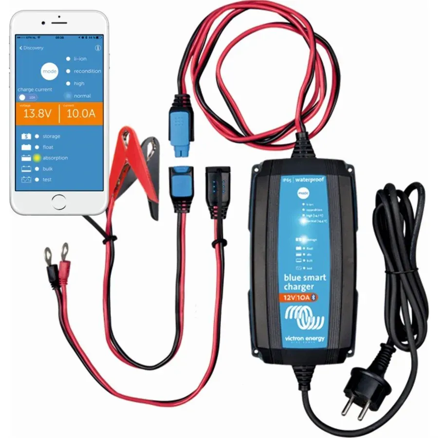 Nabíječka autobaterií BlueSmart 12V 25A IP65 s DC konektorem