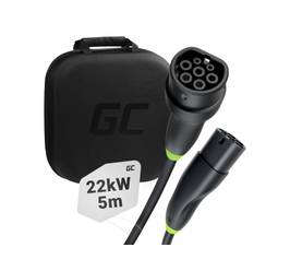 EV nabíjecí kabel Green Cell Snap Type 2 22kW 5m