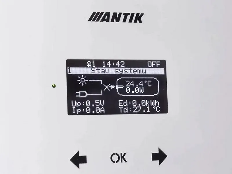 ANTIK zařízení pro solární ohřev vody PWH 01 V3 3kW