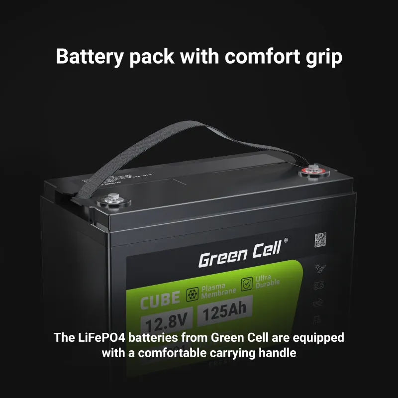 Baterie LiFePO4 12,8 V 125 Ah Green Cell CUBE (1600 Wh)