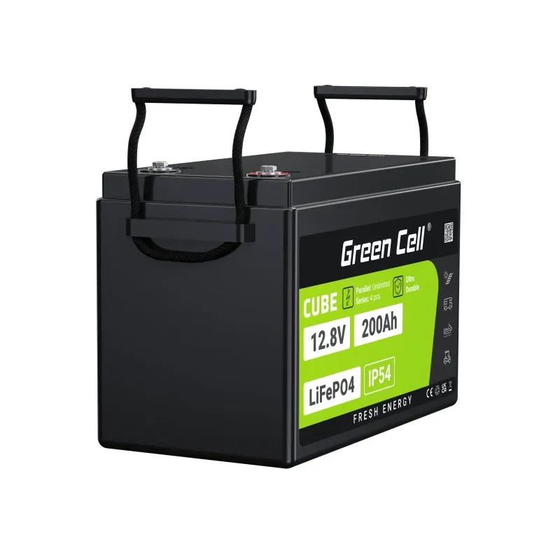 Baterie LiFePO4 12,8V 200Ah Green Cell CUBE (2560Wh)