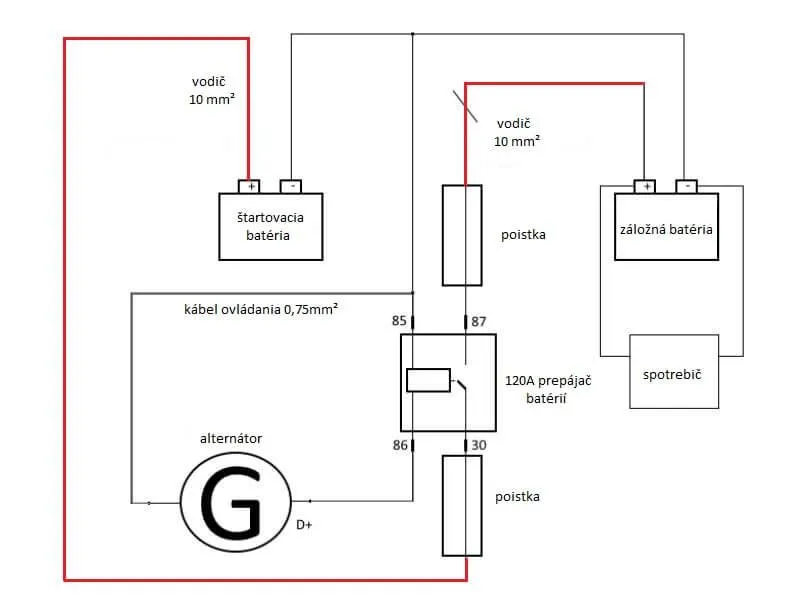 Izolační relé Westech WT662 12V 120A