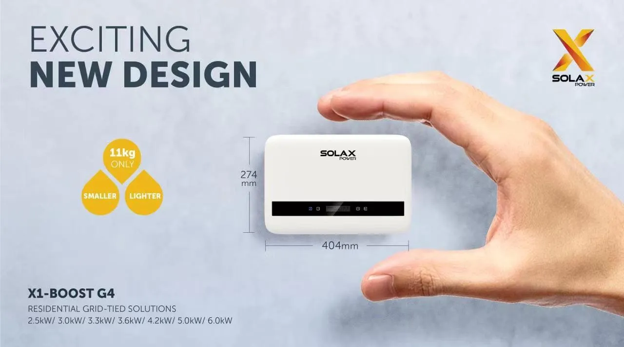 Jednofázový měnič napětí Solax Boost X1-3.6-G4 WiFi 3.0