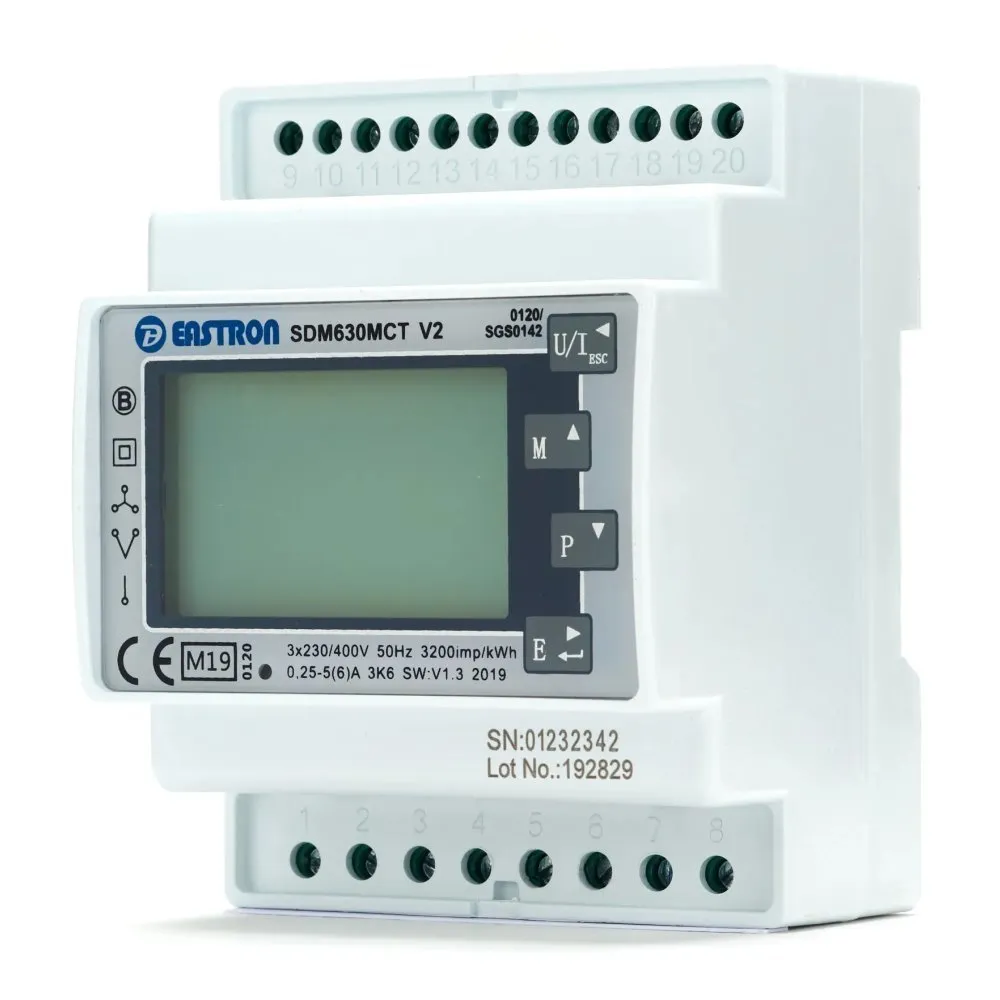Měřič výkonu Eastron SDM630MCT - 1/3fázový