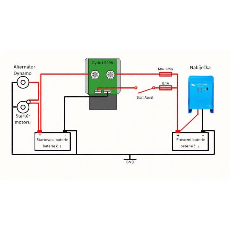 Přepojovač baterií Victron Energy Cyrix-CT 12/24V 230A
