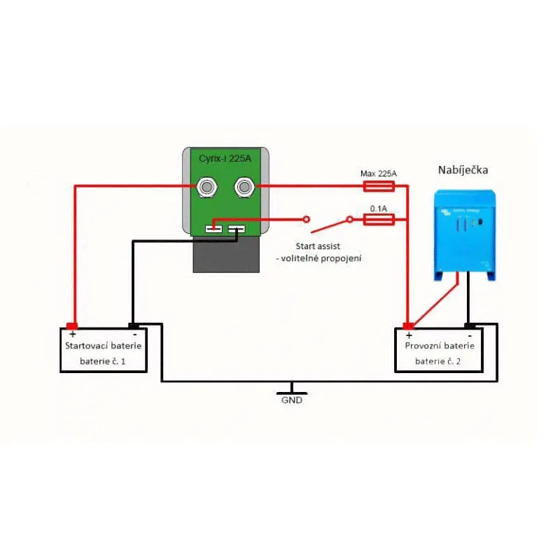 Přepojovač baterií Victron Energy Cyrix-CT 12/24V 230A