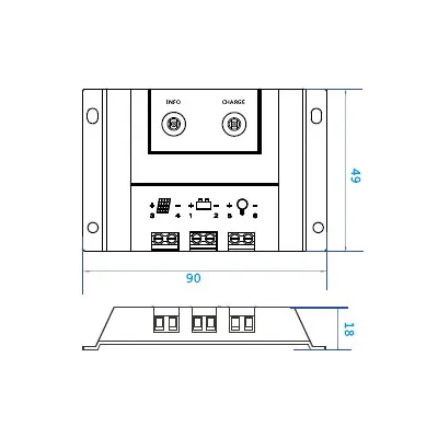 Regulátor nabíjení PWM Shine 12V 5A