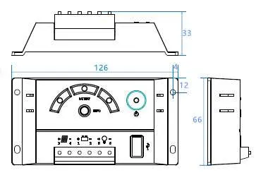 Regulátor nabíjení PWM Shine1012EU 12V 10A
