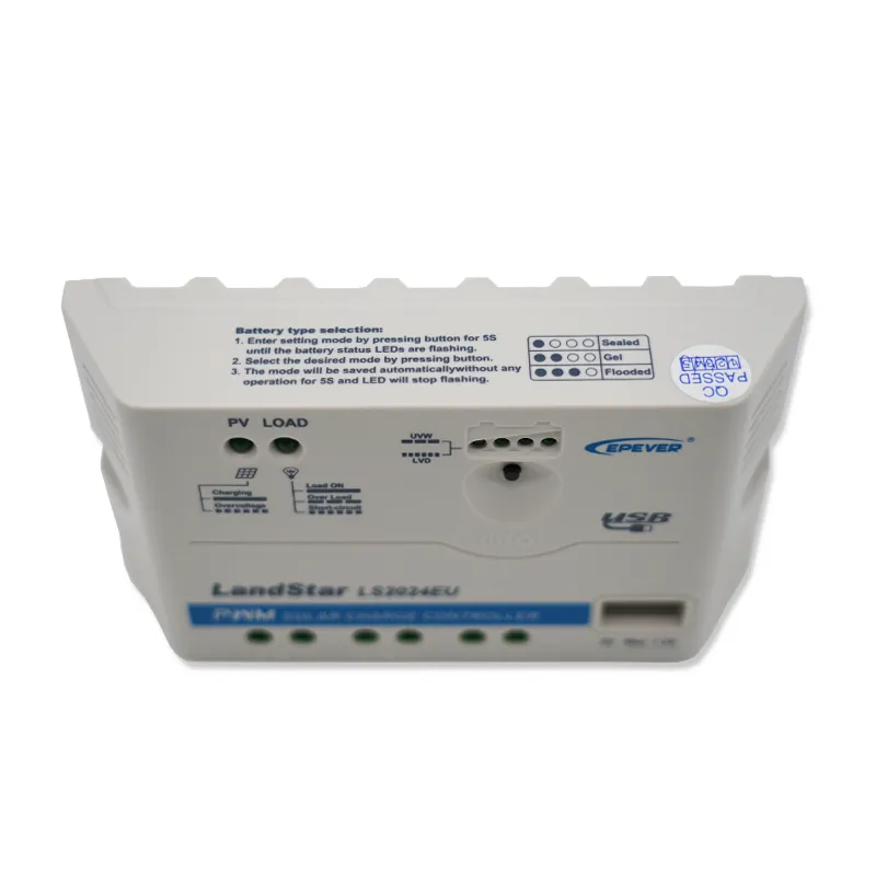 Regulátor nabíjení PWM s USB EPsolar LS2024EU 12 / 24V 20A