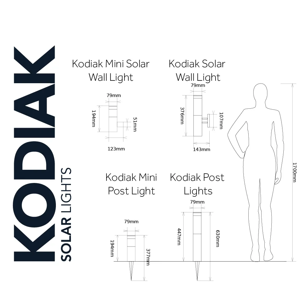 SADA Solární senzorové osvětlení SolarCentre Kodiak SS9950 - 6ks