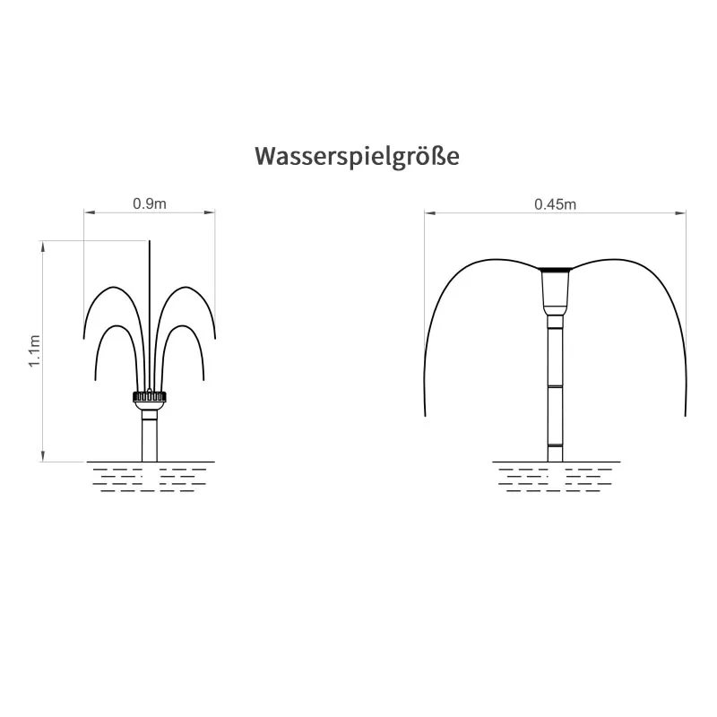 Solární fontána Esotec WaterSplash 101014 20W / 1350 l/h