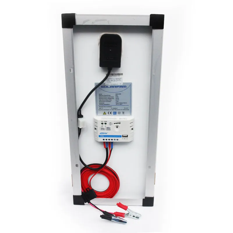 Solární nabíječka autobaterií 20W 12V