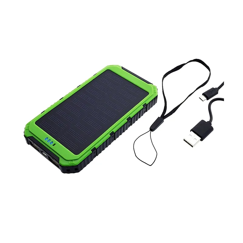 Solární powerbanka 0.8W 6000mAh S6000G zelená