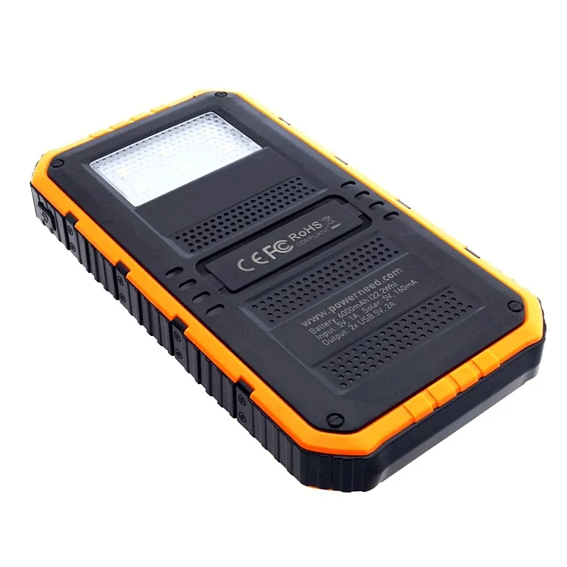 Solární powerbanka 0.8W 6000mAh S6000Y oranžová