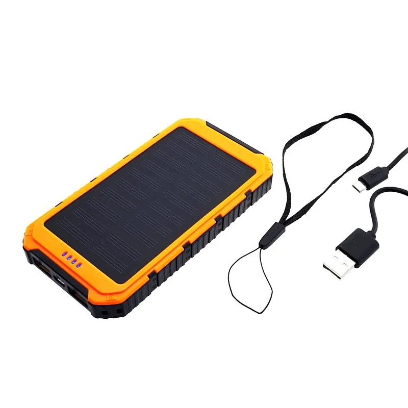 Solární powerbanka 0.8W 6000mAh S6000Y oranžová