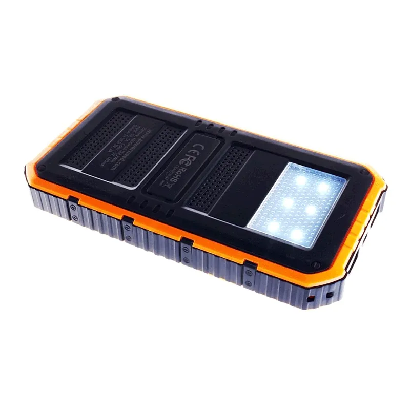 Solární powerbanka 0.8W 6000mAh S6000Y oranžová