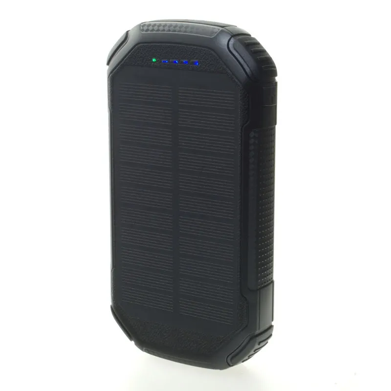 Solární powerbanka s kapacitou 20000mAh a výkonem solárního panelu 1W