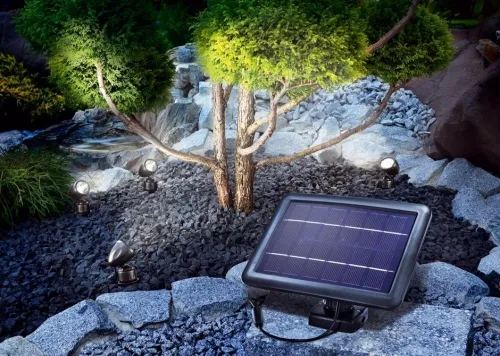 Solární bodové osvětlení Esotec Quattro Power 102142
