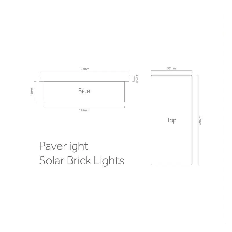 Solární dlaždicové osvětlení SolarCentre Paverlight SS9787 (balení 2 světel)
