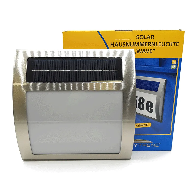 Solární osvětlení čísla domu Esotec Wave 102035 teplá bílá