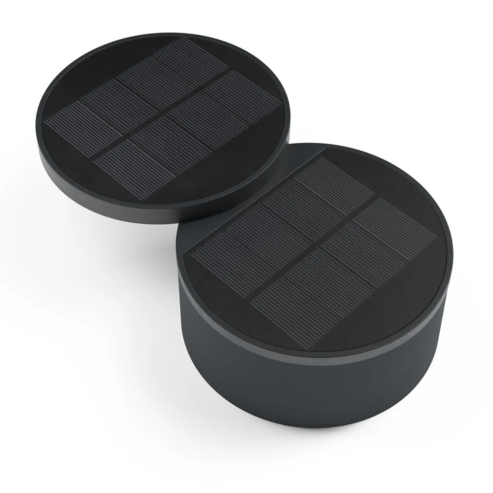 Solární sloupkové osvětlení SolarCentre London XT USB SC2324 Antracitová edice