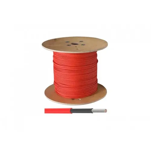 Solární kabel jednožilový 6mm červená - 1m