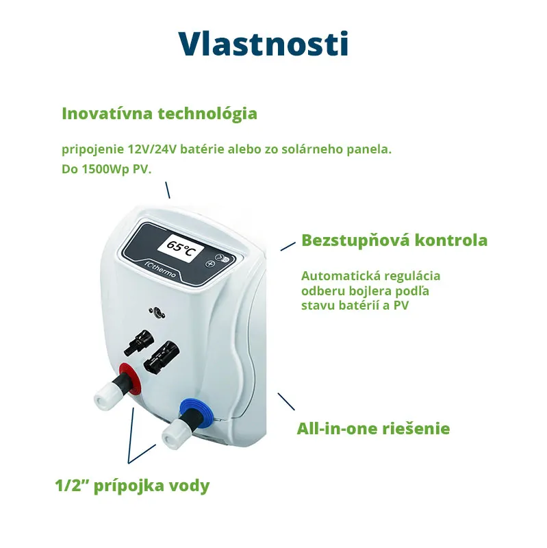 Solární ohřev vody pro karavan Fothermo CPVB-10