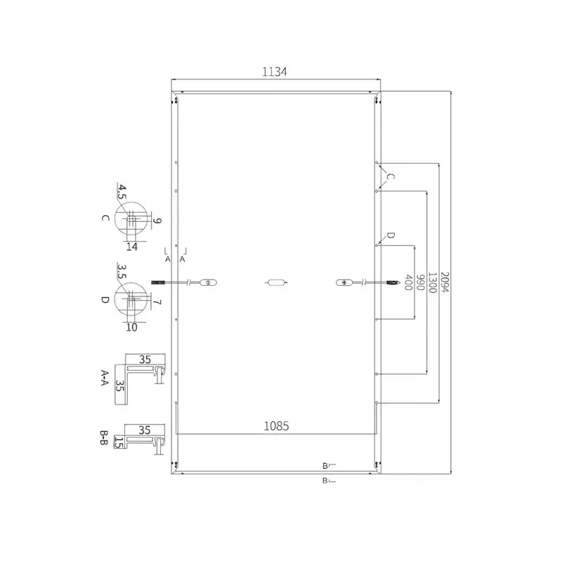 Solární panel monokrystalický Longi 500Wp černý rám
