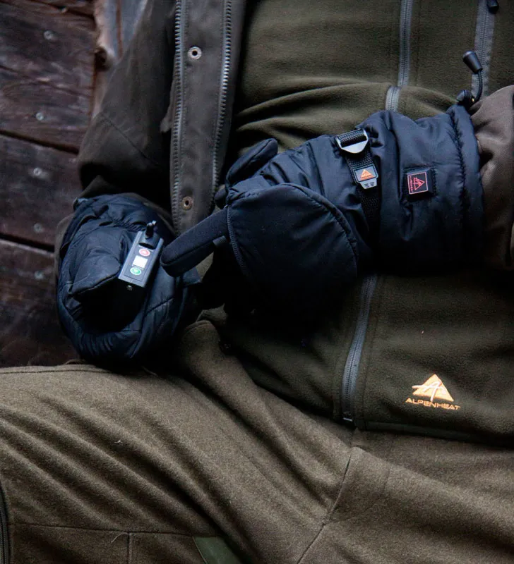 Vyhřívaná vesta Alpenheat FIRE-FLEECE velikost 2XL olivově zelená