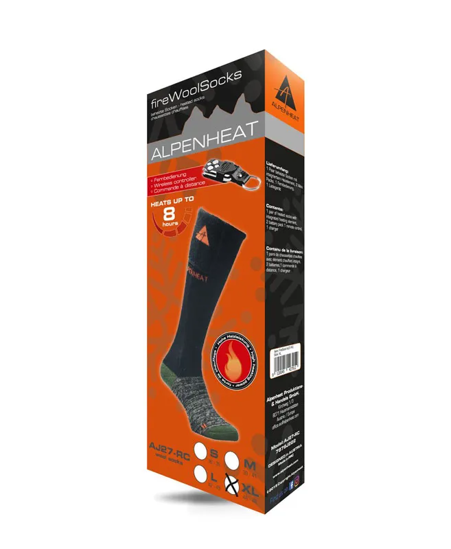 Vyhřívané ponožky Alpenheat FIRE-SOCKS vlna velikost M (APP)
