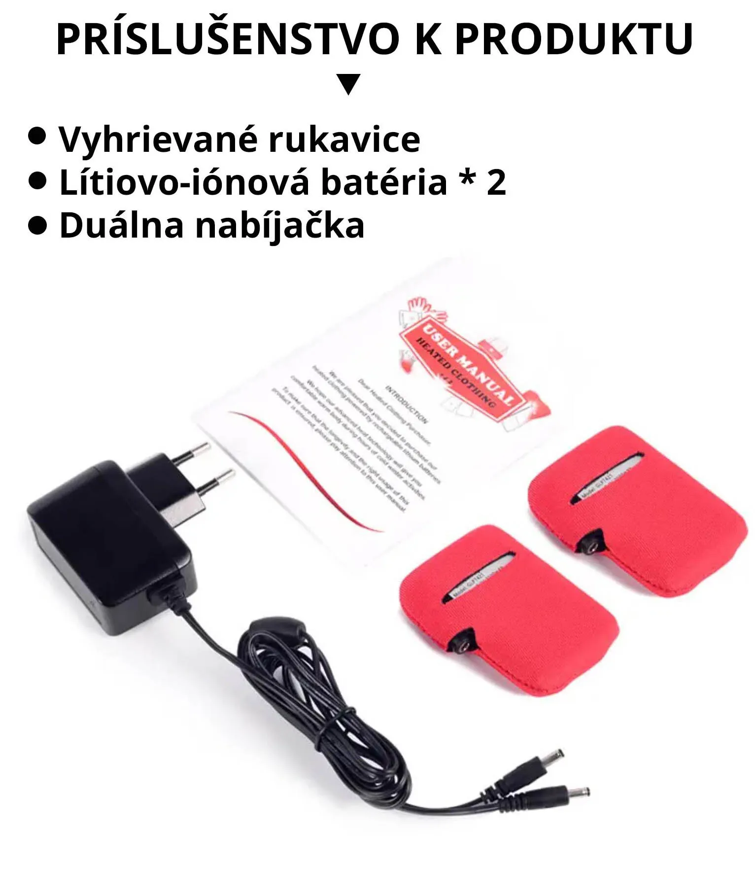 Vyhřívané rukavice KCFIR velikost L-XL