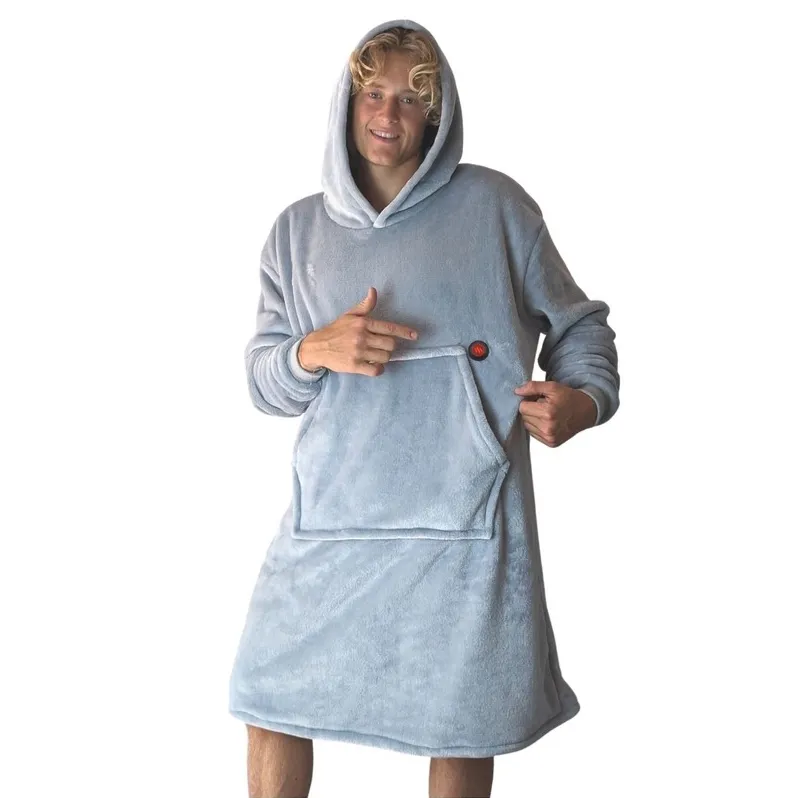Vyhřívané ultra měkké pončo s USB připojením