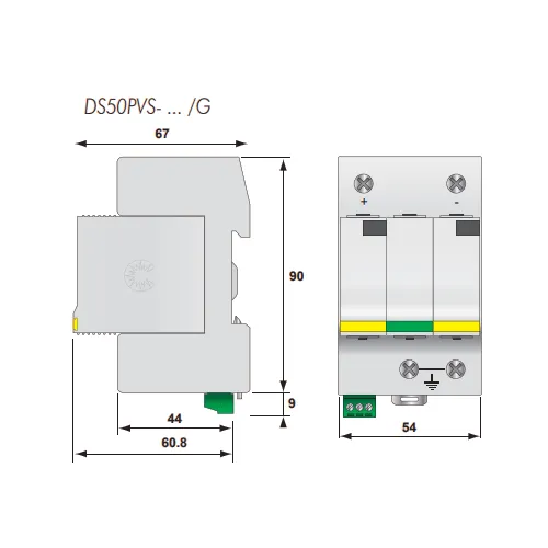 Svodič přepětí Citel DS50VGPVS 1000V