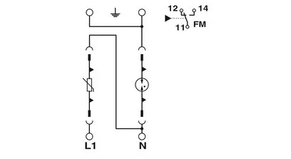 Svodič přepětí Phoenix Contact VAL-MS-EE-T2-1+1-320-FM